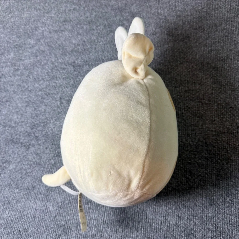 Squishmallows Q042 2019 Beige Brown Dog Plush Toy Blue Bunny Ears Stuffed Animal